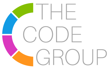 Primary Logo Gray Text - The CODE Group - Business Consulting, Coaching, and Courses for Diversity, Equity, Inclusion, and Accessibility (DEIA) in the Workplace