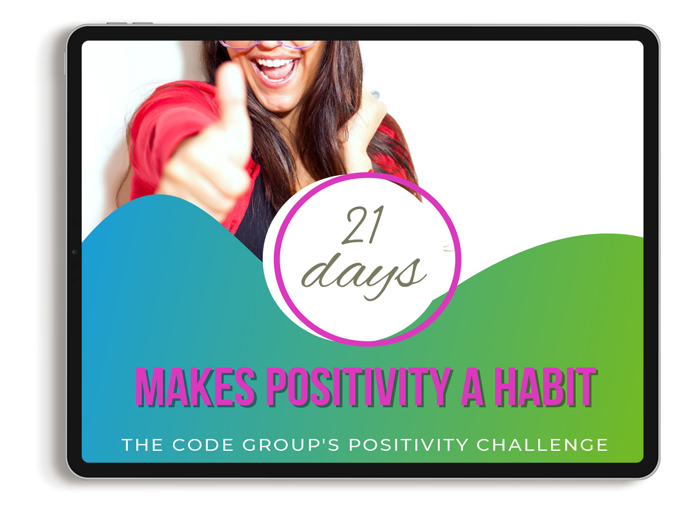 TCG 21 Day Positivity Challenge Mockup
